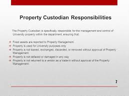 Fixed assets & procurement clerk campus: Property Custodian Online Training Ppt Download