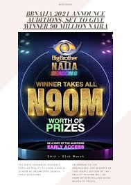 Lockdown was the fifth season of the nigerian version of the reality show big brother.it premiered on 19 july 2020 on africa magic and the live feed on dstv channel 198 and gotv channel 29. Bbnaija 2021 Announce Auditions Set To Give Winner 90 Million Naira By Nathan Miller Issuu