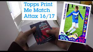 L decide who goes first by flipping a coin. Match Attax Print Me Make Your Own Awesome Match Attax Cards Youtube