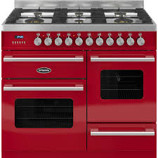 Rangemaster is britain's best loved range cooker brand. Rc 10xgg De Red Rd Britannia Dual Fuel Range Cooker Ao Com