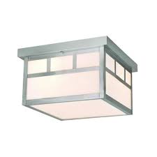 Guaranteed low prices on arroyo craftsman indoor wall lights and sconces for the front porch or hallway, flushmounts for the covered patio that also work the arroyo craftsman franklin outdoor flush wall sconce provides this aesthetic, its organic. Patriot Lighting Craftsman Stainless Steel Outdoor Ceiling Light At Menards