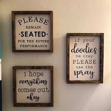 Check out studio mcgee for more inspiration. Die Badezimmerkollektion Lustiges Badezimmerschild Badezimmer Wanddekoration Toilette Badezimmer Dekor Bauer Bathroom Humor Diy Bathroom Bathroom Signs