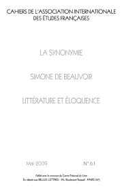 Maybe you would like to learn more about one of these? Les Dictionnaires De Synonymes Xvie Xxie Siecle Persee