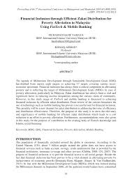 Antaran kemudahan dan bantuan kepada pelajar malaysia yang disediakan oleh bank rakyat. Pdf Financial Inclusion Through Efficient Zakat Distribution For Poverty Alleviation In Malaysia Using Fintech Mobile Banking