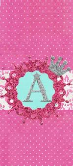 Royally Pink Monogram A Cutest Iphone Monogram Wallpaper Iphone Wallpaper Pink Monogram