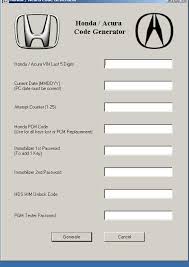 The third step is fill the imei code to the first field. Honda Acura Code Generator Full Download Installation Activation Guideauto Repair Technician Home
