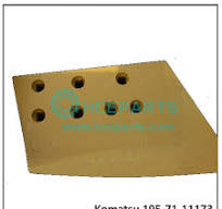 Komatsu Forging Dozer Blade End Bit 195-71-11173