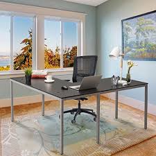 Upscale Decor L Shaped Corner Computer Gaming Desk 60 L X 55 W Modern Workstation Table For Small Space Home Office Black With Silver Grey Legs Buy Online In Aruba At Aruba Desertcart Com