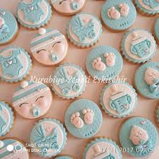 pin by kurabiye sepeti eskisehir on butik kurabiye ve pasta baby shower cupcake toppers baby cookies baby cupcake toppers