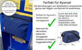 Weitere bestimmungen finden sie auf der seite ryanair.com handgepäck. Cabin Max Rio Stowaway Handgepack 40 X 25 X 20 Cm Wasserfeste Schultertasche Perfekt Als Zweitgepack Fur Ryanair Fluge 20 Liter Mit Sicherheitsgewebe Organisationsfach Schwarz Amazon De Koffer Rucksacke Taschen