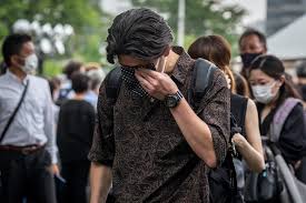 組圖：安倍晉三喪禮民眾送最後一程| 前首相安倍晉三| 增上寺| 大紀元