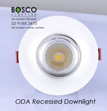 Boscolighting Oda Recessed Downlight Has A Curved Trim Design To Provide Less Glare And Increase Comfort Made From High Downlights Recessed Downlights Recess