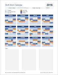 Monthly employee shift schedule template. Shift Work Calendar For Excel