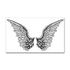 Angel Wings Images Black And White Angel Wings10wide Trans Sticker Rectangle Angel Wings Wide Sticker Rectangle By Anna Ocds Cafepress Angel Wings Images Wings Angel Wings Tattoo