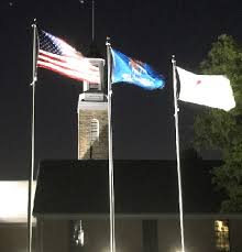 Flagpole with light on top. Patriot Flagpole Led Lights Kit Made In The Usa Up To 2 900 Lumens