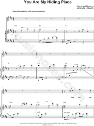 Selah You Are My Hiding Place Sheet Music In D Major Transposable Download Print Sheet Music Piano Sheet Music Violin Sheet Music