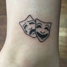 Tragedy And Comedy Mask Theatre Tattoo Theatre Tattoo Theatre Masks Mask Tattoo