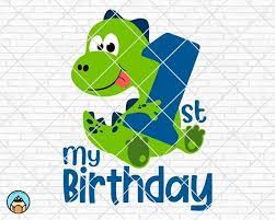 Download My 1st First Birthday Dinosaur Svg Birthday Girl Boy Svg 1th Etsy First Birthdays Dinosaur First Birthday Digital Stamps