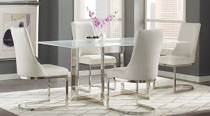 5 piece glass dining table set 4 chairs room kitchen breakfast furniture silver. Dining Room Sets Suites Furniture Collections Dining Room Sets Rectangle Dining Set Dining Room Suites