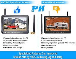 Furrion backup camera no signal. Wireless Backup Camera For Rv Amtifo Hd 1080p Rear View Camera With 7 Inch Dvr Monitor Adapter Compatible With Furrion Pre Wired Rvs Trailers 5th Wheel Support Up To 4 Cameras Ir Night Vision