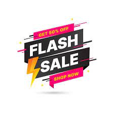 Flash Sale Discount Banner Template Promotion Vector And Png Desain