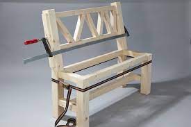 Bank mena mit lehne sitzbank mit ruckenlehne. Vintage Holzbank Selber Bauen Selbermachen De