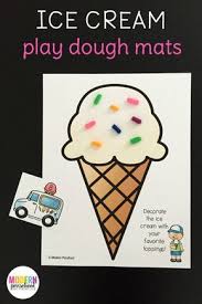 Ice Cream Counting Play Dough Mats Playdough Playdough Mats Ice Cream Crafts