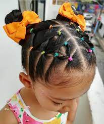 22 Easy Rubber Band Hairstyles For Kids The Glossychic In 2021 Kids Curly Hairstyles Kids Hairstyles Kids Hairstyles Girls