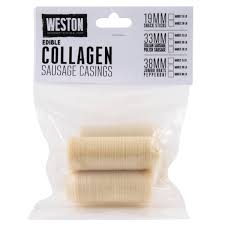 weston 19 0102 w 33mm collagen sausage casing makes 70 lb