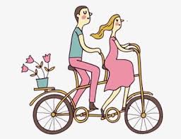 Cartoon Couple Bike Cartoon Clip Art Couple Cartoon Bike