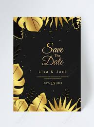 Shop the latest black and gold wedding invitations deals on aliexpress. Black Gold Luxury Hot Plants Wedding Invitation Template Image Picture Free Download 465432356 Lovepik Com