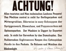 See more ideas about diy electronics, arduino, electronics crafts. Blinkenlights Original Poster Achtung By N A Ca 1955