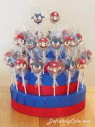 Frequent special offers and discounts up to 70% off for all products! Mario And Sonic Cake Pop Display Cake By Definitely Cakesdecor