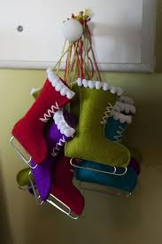 Where can i find small ornaments for crafts. Ice Skate Ornaments For Small Fox Ornament Swap Handmade Christmas Decorations Christmas Crafts Felt Christmas Ornaments
