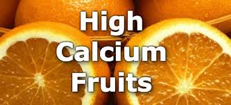 top 10 fruits highest in calcium