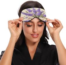 Amazon.com: Flradish Lavender Sleep Mask Lightweight Soft Breathable Eye  Mask with Adjustable Strap Blackout Eye Mask for Women Men for Travel Night  ...