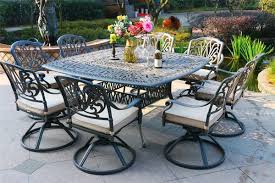 Barbee Aluminum 9 Piece Dining Set With Cushions In 2020 Patio Dining Set Rectangular Dining Set Outdoor Dining Set