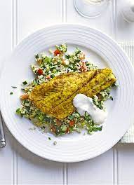 Spiced Smoked Haddock With Tabbouleh Recipe Recipes Smoked Haddock Recipes Haddock Recipes