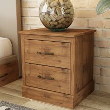 Can also be used as a living room end table. Camford Two Drawer Bedside Table