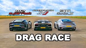 Bore and stroke 94x78 mm. Ferrari 812 Superfast Vs Lamborghini Aventador Svj Vs Porsche 911 Turbo S Drag Race Carwow