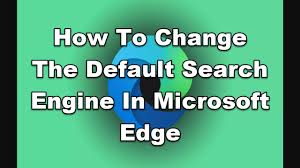 Well, you can read our article for the guidance. How To Change The Default Search Engine In Microsoft Edge
