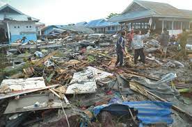 Looters Clear Shopping Mall Tsunami Indonesia Indonesia Earthquake