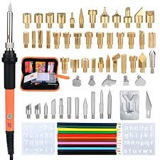 Kit Pyrogravure Bois 71pcs Fer A Souder Kit Pyrograveur A Https Www Amazon Fr Dp B07h5kkvf6 Ref Cm Fer A Souder Outils Sculpture Bois Outils De Sculpture