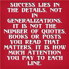 Enjoy reading and share 87 famous quotes about attention to detail with everyone. Pay Attention To Detail Quotes Quotesgram