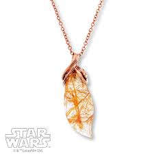 Rogue One Inspired Quartz Crystal Necklace The Kessel Runway Star Wars Jewelry Quartz Crystal Necklace Crystal Necklace