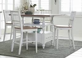 In open concept homes, look for a counter height dining room set that. Shutters Light Oak And Distressed White Counter Height Dining Table From Progressive Furniture Coleman Furniture