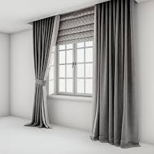 Grey Curtains Straight To The Floor And Catch It A Roman Blind With A Quatrefoil Pattern And The Wi Grey Curtains Curtains Bedroom Curtains With Blinds