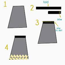 //3// attach the elasti c to the skirt. Lace Skirt Extender Tutorial Sisters What
