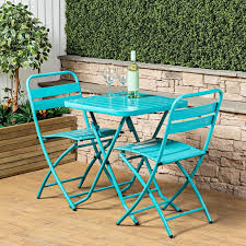 Paphos Bistro Outdoor Garden Table Chairs Set Choice Of Colours Ebay In 2020 Garden Table And Chairs Garden Table Outdoor Furniture Sets
