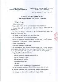 CÔNG TY CỔ PHẦN SÀNH SỨ THỦY TINH VIỆT NAM